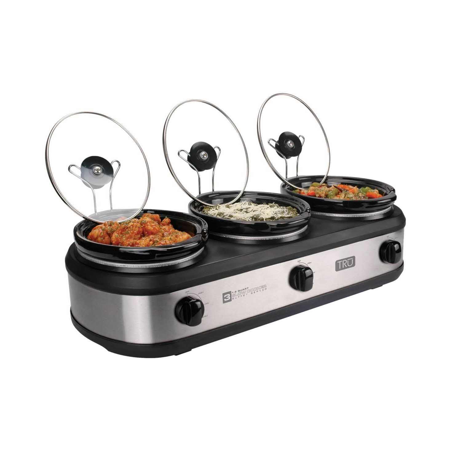 TRU Triple Slow Cooker