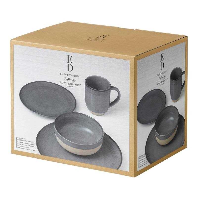 Ellen DeGeneres Royal Doulton Brushed Glaze 16-Piece Set