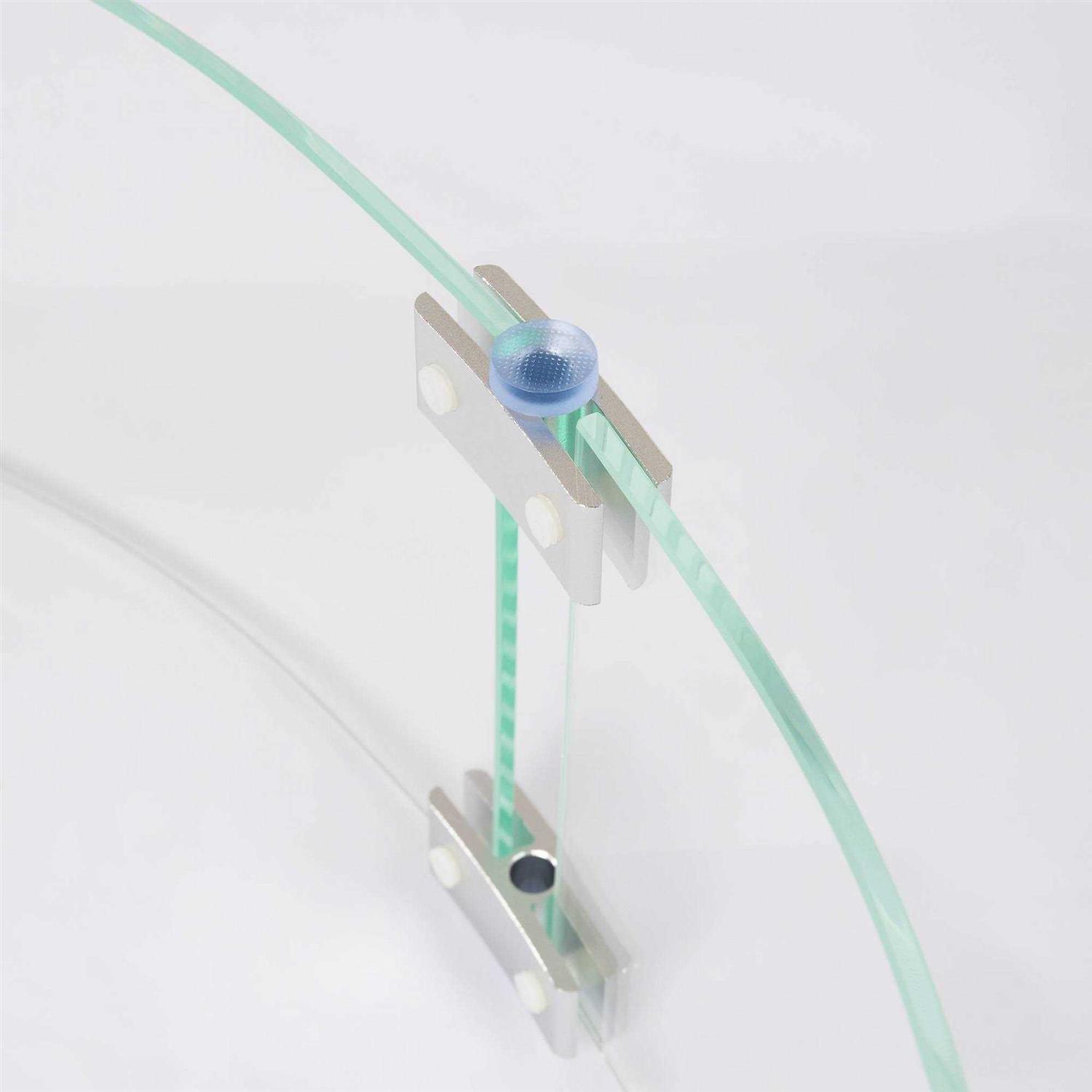 Fire Sense Tempered Glass Wind Guard for Round LPG Fire Pits