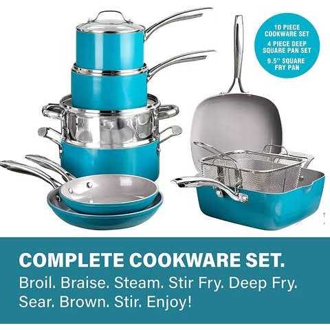 Gotham Steel 20 Piece Nonstick Cookware and Bakeware Set