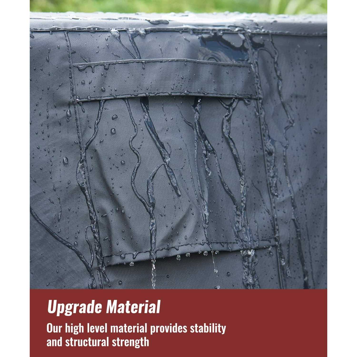 NUPICK Square Fire Pit Cover Propane Fire Pit Table