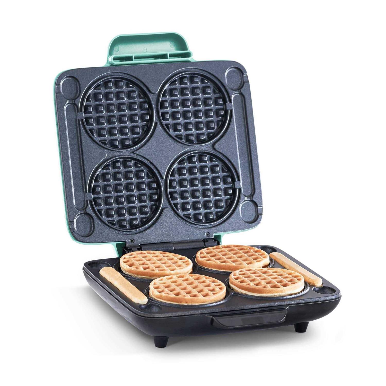 Dash Multi Mini Waffle Maker Four Mini Waffles, Perfect for Families and Individuals