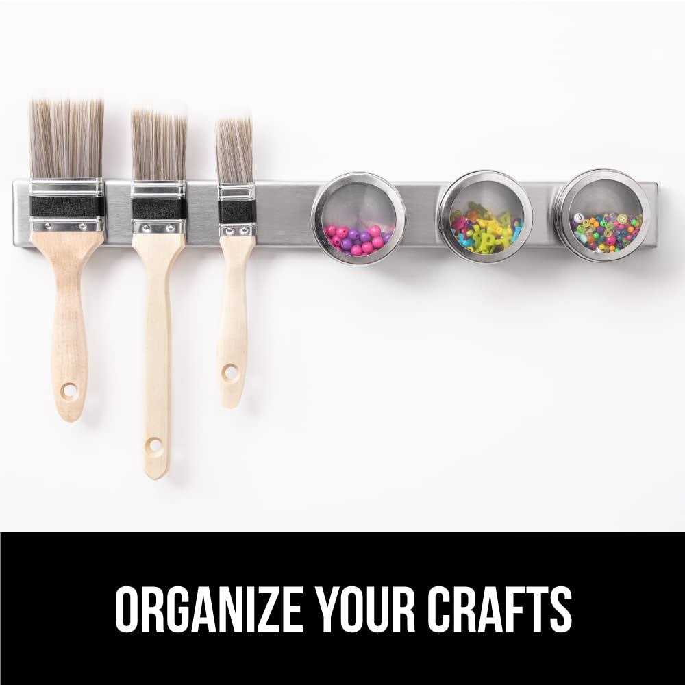 Gorilla Grip Stainless Steel Magnetic Knife Strip 16 Inch Holder Heavy Duty