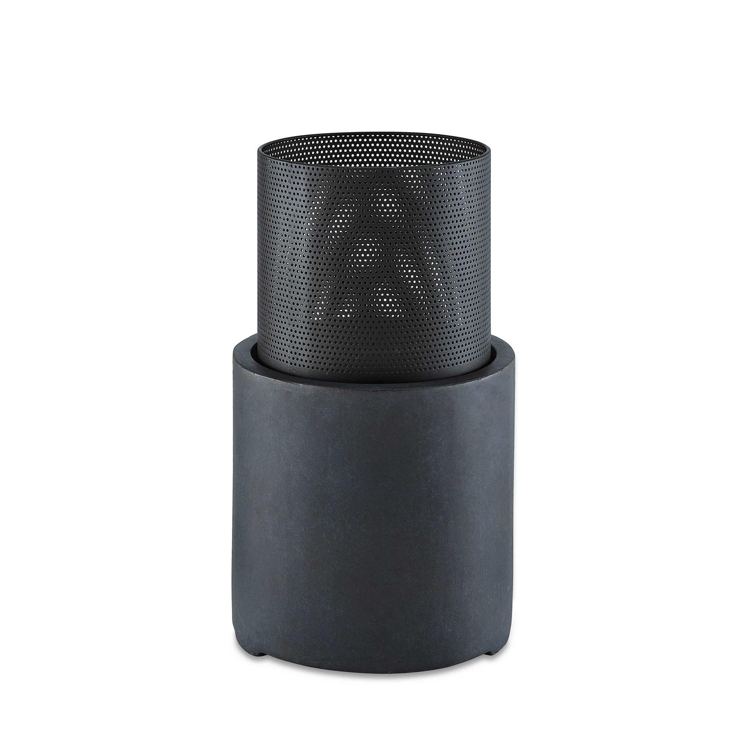 Danya B. 22 Wood Burning Faux Stone Fire Column