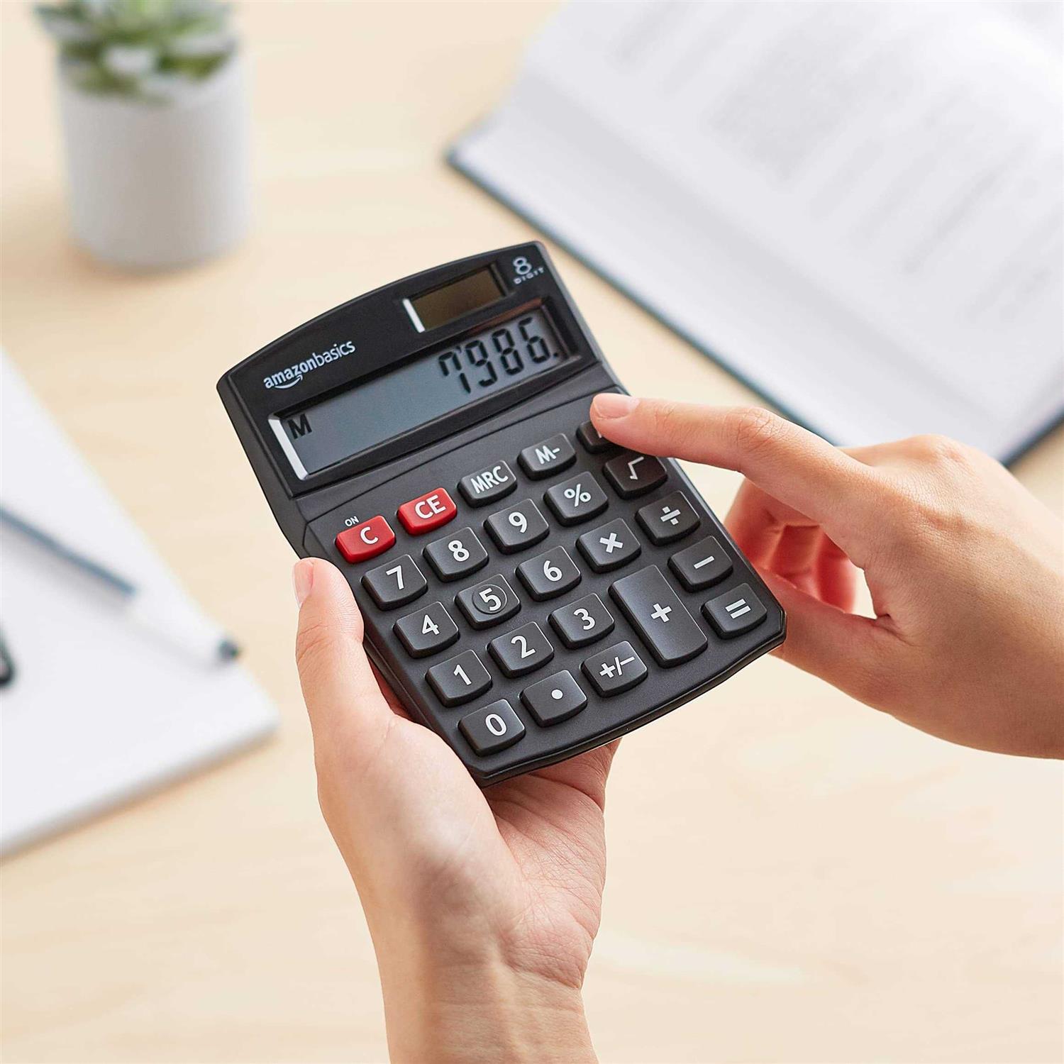 Amazon Basics Lcd 8-Digit Desktop Calculator