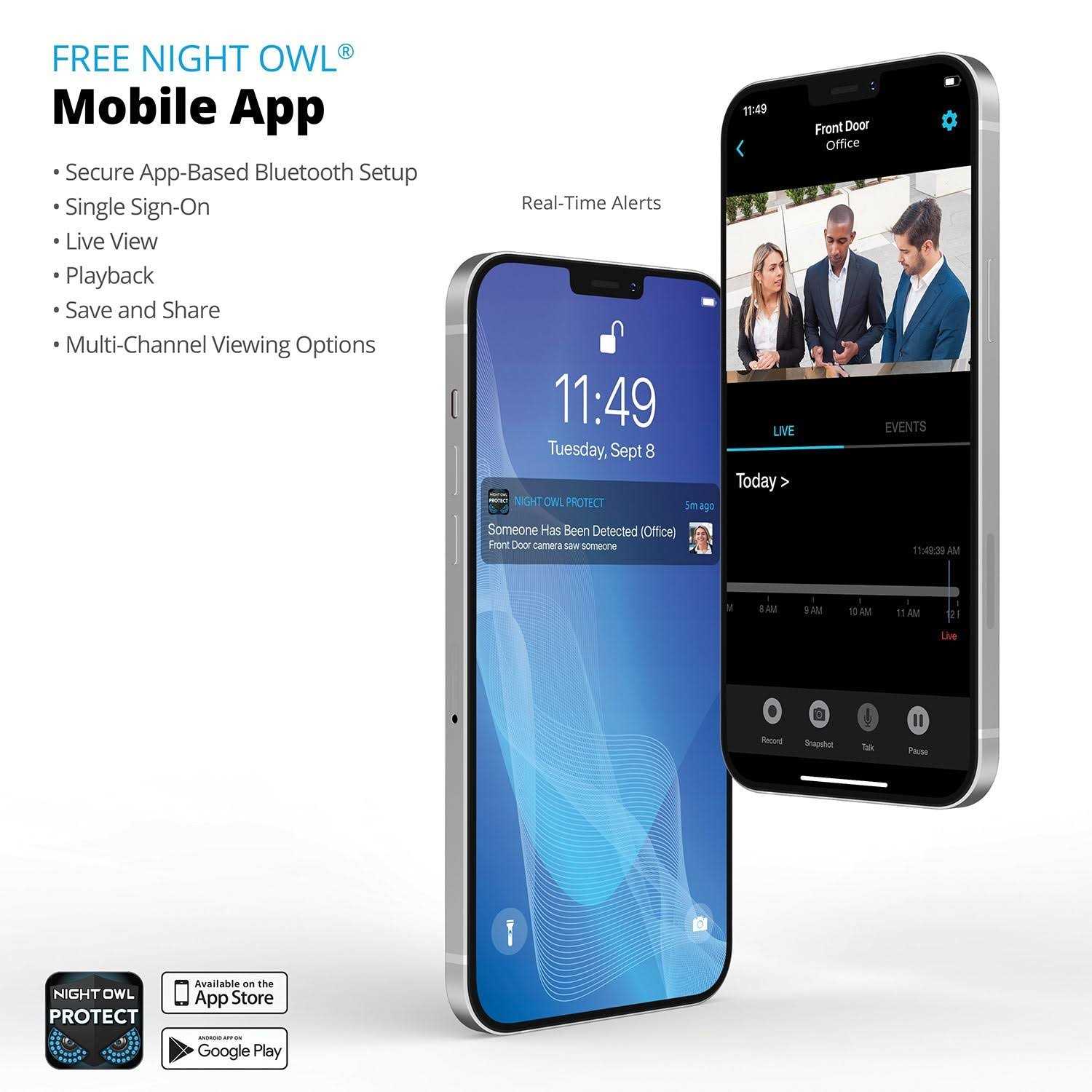 2-Way Audio 12 Channel 2K DVR with Customizable Storage