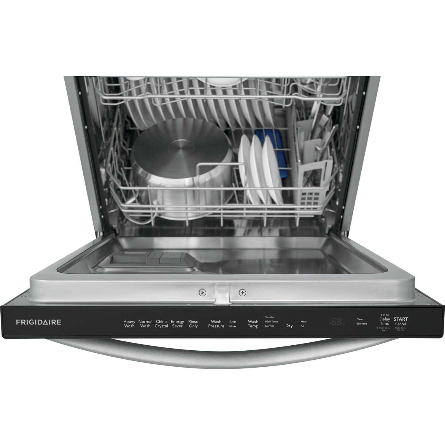 Frigidaire 24&” Built-In Dishwasher with Evendry FDSH4501AS