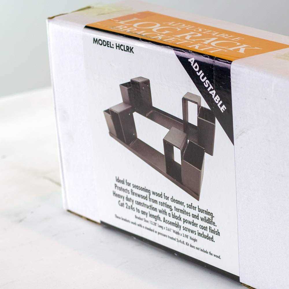 HomComfort Adjustable Log Rack with Adjustable Uprights