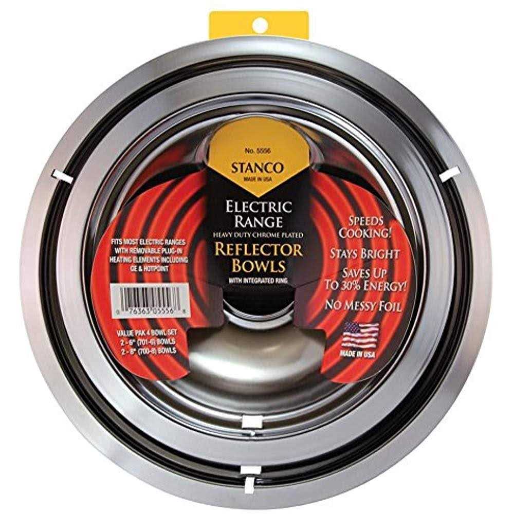 Mainstays Universal Chrome Drip Pans 4 Count