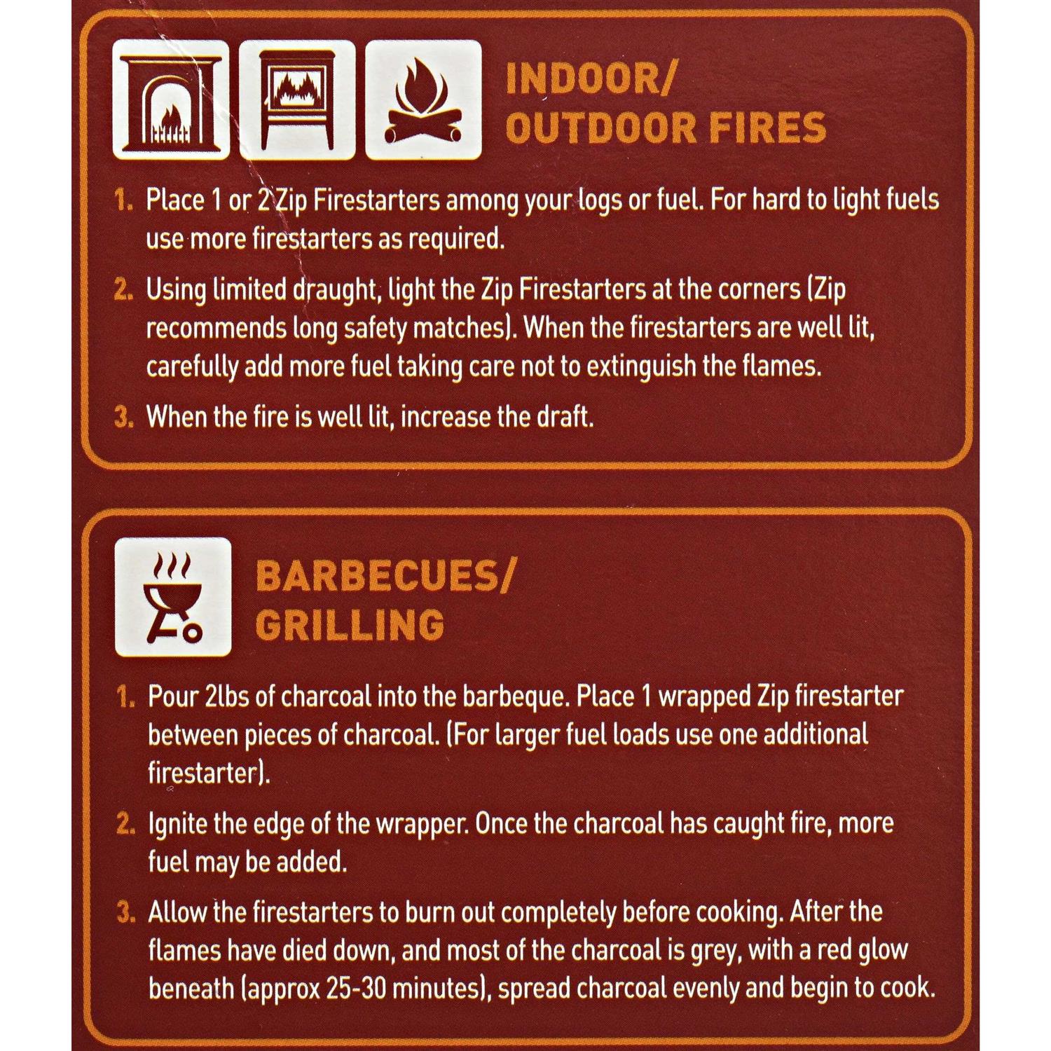 Zip Premium All Purpose Wrapped Fire Starters