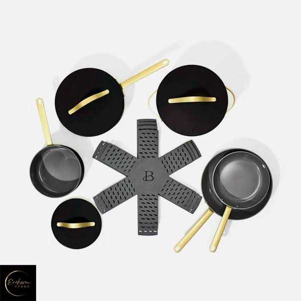 Beautiful 12pc Ceramic Non-Stick Cookware Set