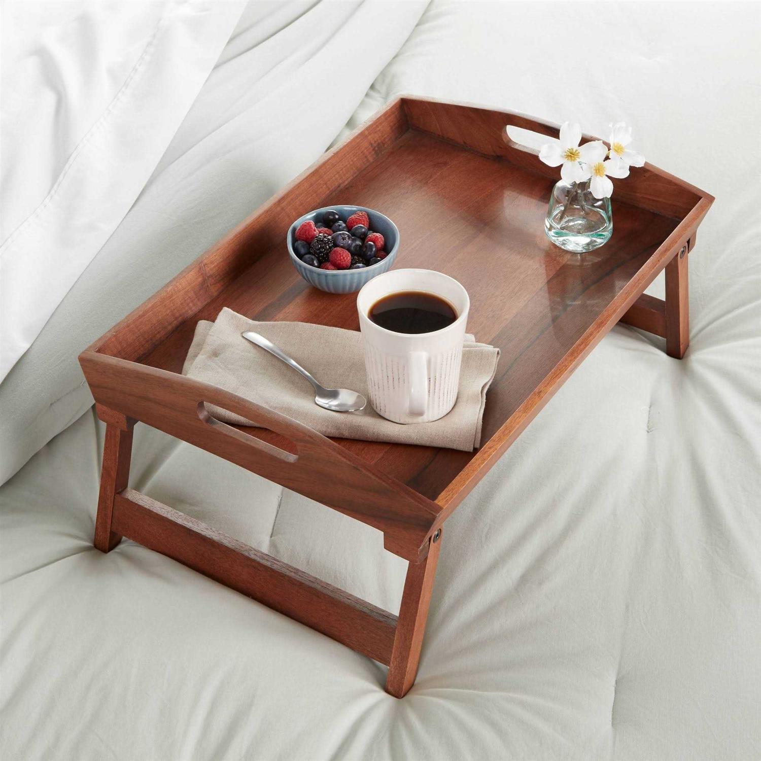 Threshold 22 x 14 Wood Signature Bed Tray