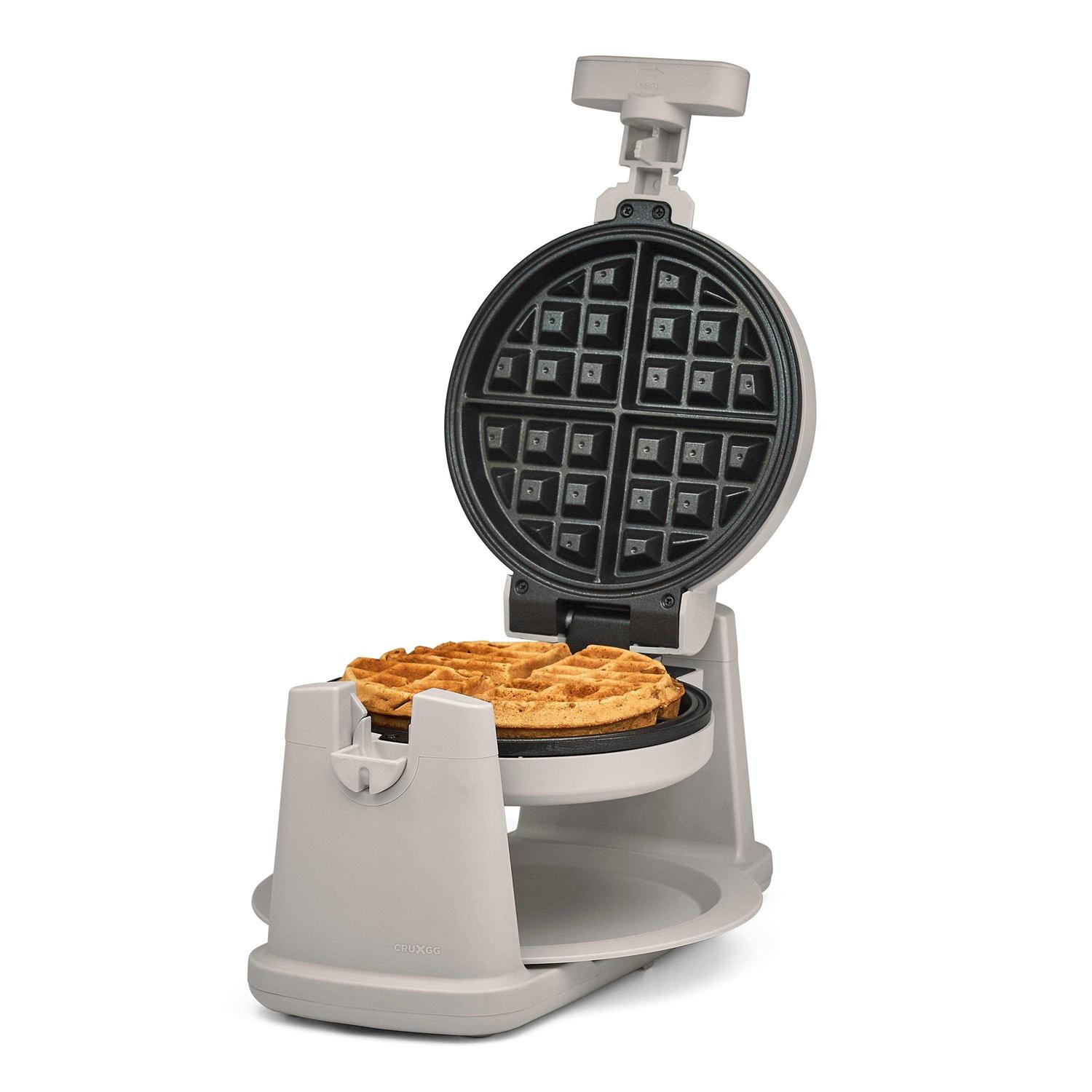 CruxGG Rotating Belgian Waffle Maker