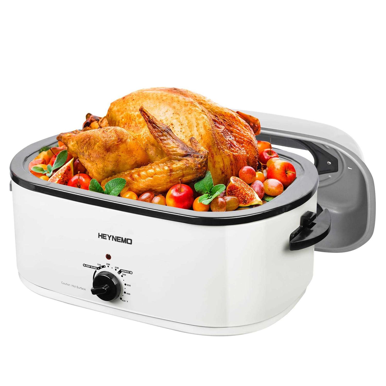 Kiss the Water Electric Roaster Oven with Visible & Self-basting Lid