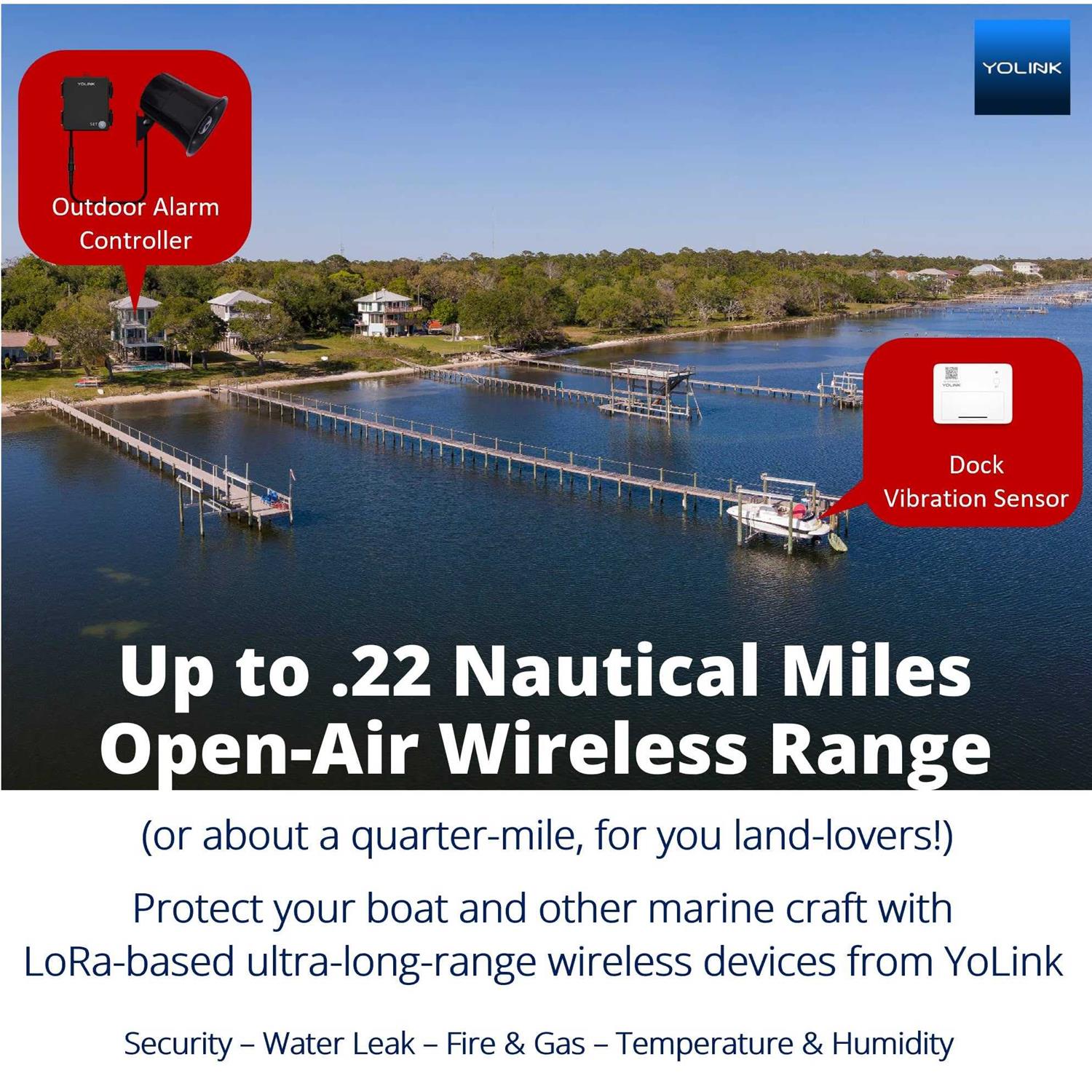 YoLink Hub and Outdoor Security Siren and Smart Alarm Controller Alarm Kit Loud 110 dB