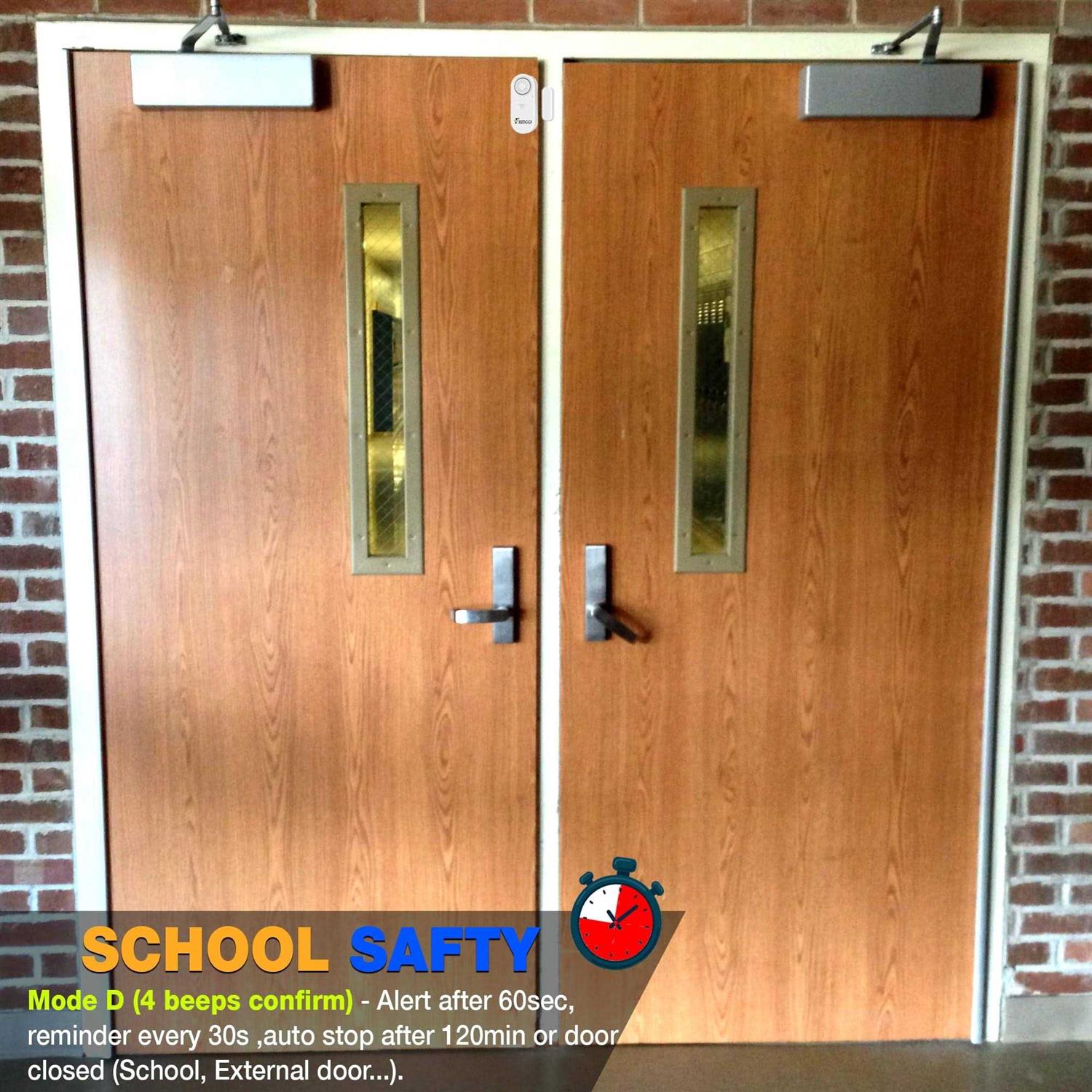 3in1 Alarm Door Ajar Alarm Door Chime with Delay 0/5/10/30/60 Seconds 2/5 Minutes