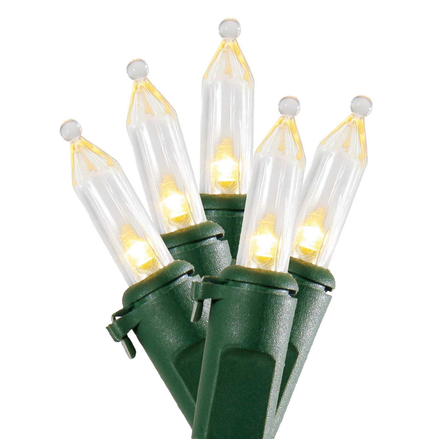 Holiday Time White LED Mini Lights Holiday Lighting