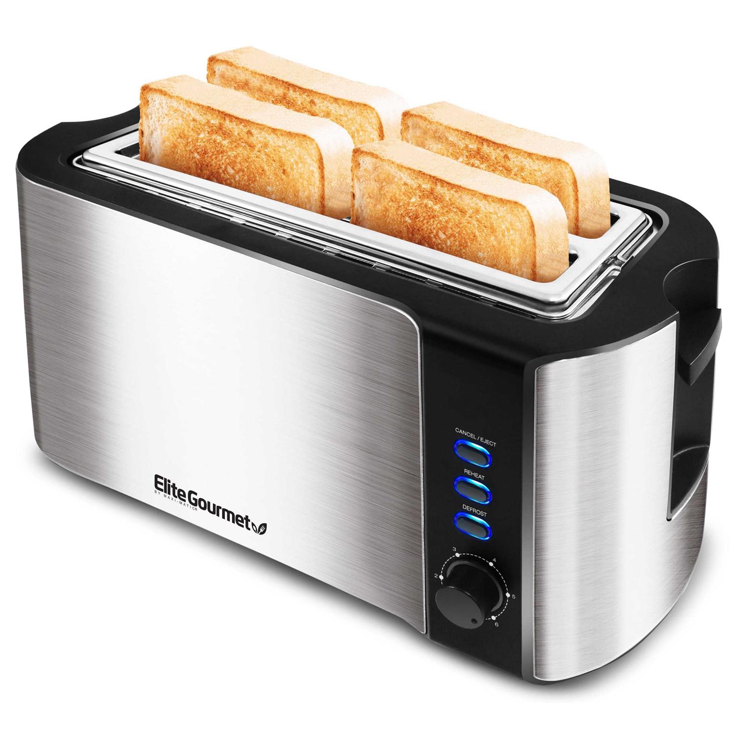Elite Gourmet 4-Slice Long Slot Toaster