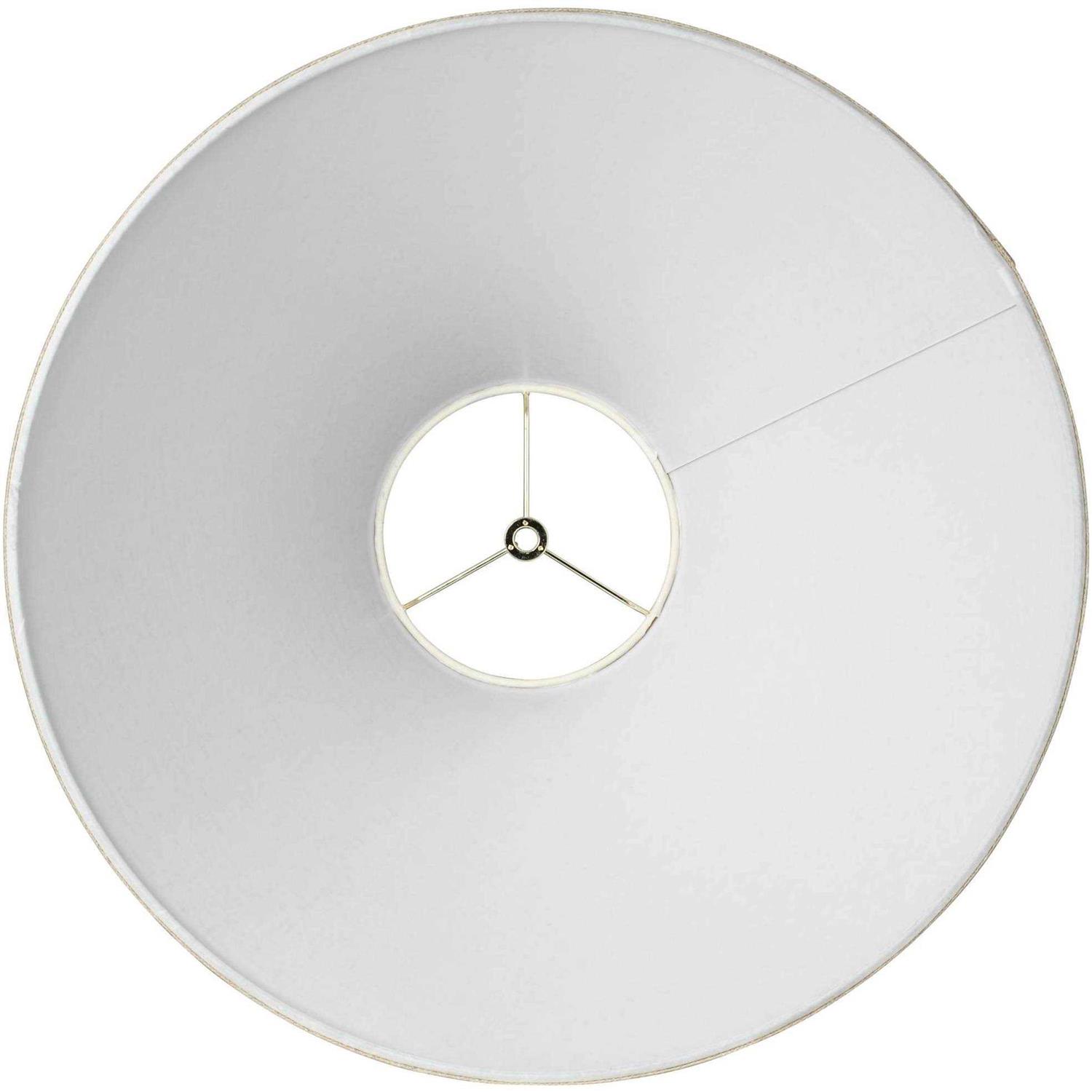 Springcrest Fine Burlap Empire Lamp Shade Top x Bottom x Slant Replacement with Harp and Finial