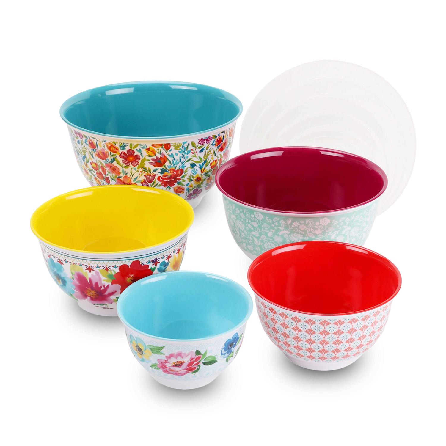 The Pioneer Woman 10-Piece Melamine Mixing Bowl Set