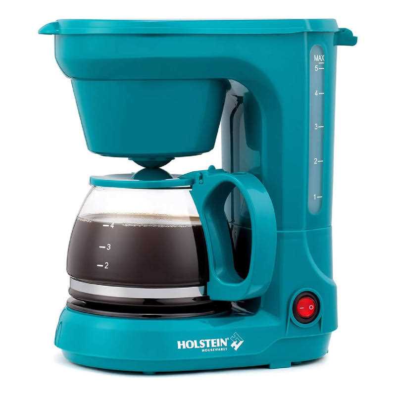 Holstein Housewares 5 Cup Coffee Maker Teal