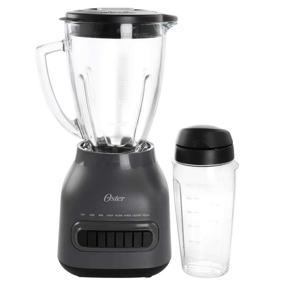Easy to Clean 700 Watt Blender with 20 Ounce Blend-N-Go Cup in Grey Oster