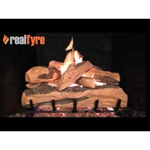 Real Fyre Split Oak Designer Plus Vented Gas Logs