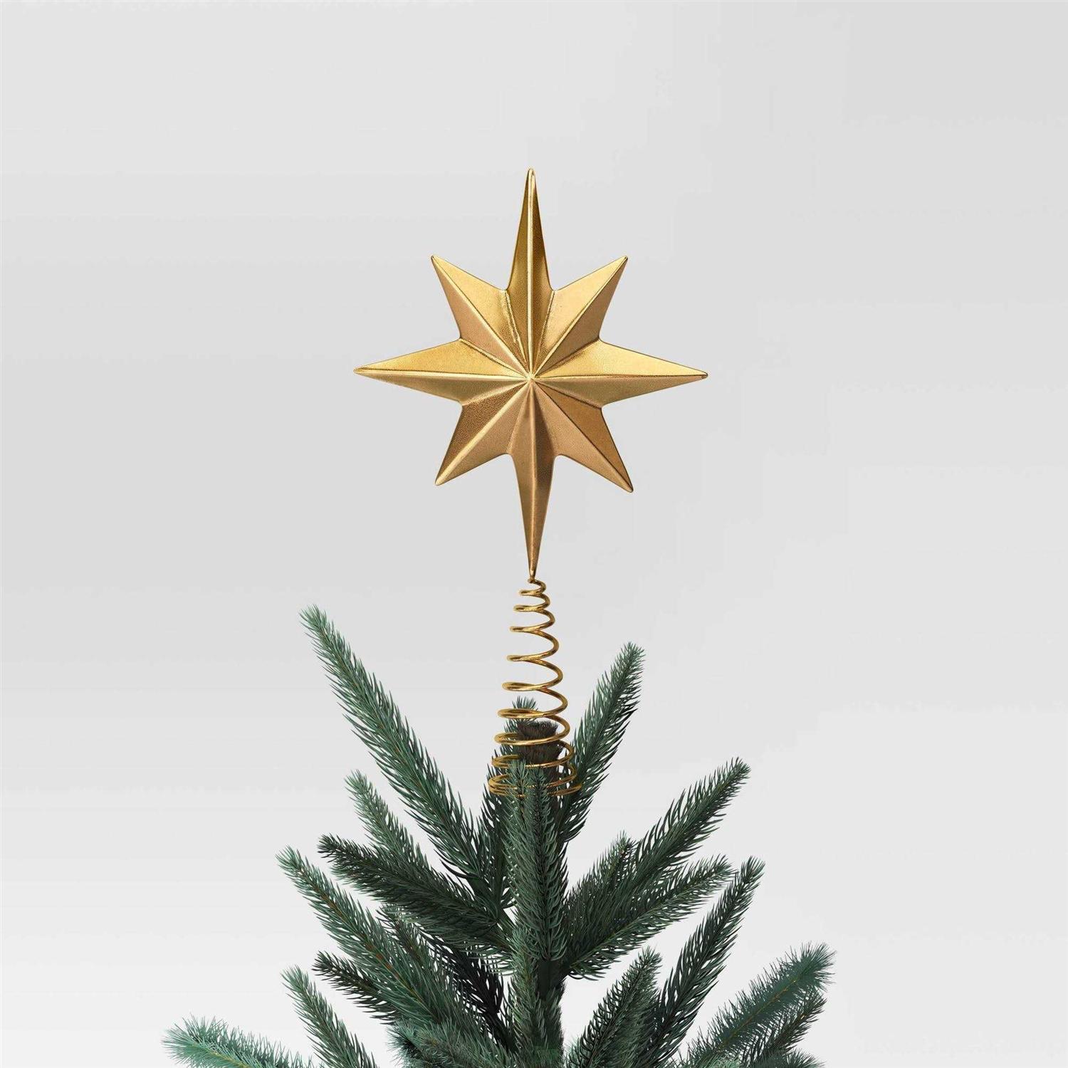 Wondershop Metal Star Christmas Tree Topper Gold