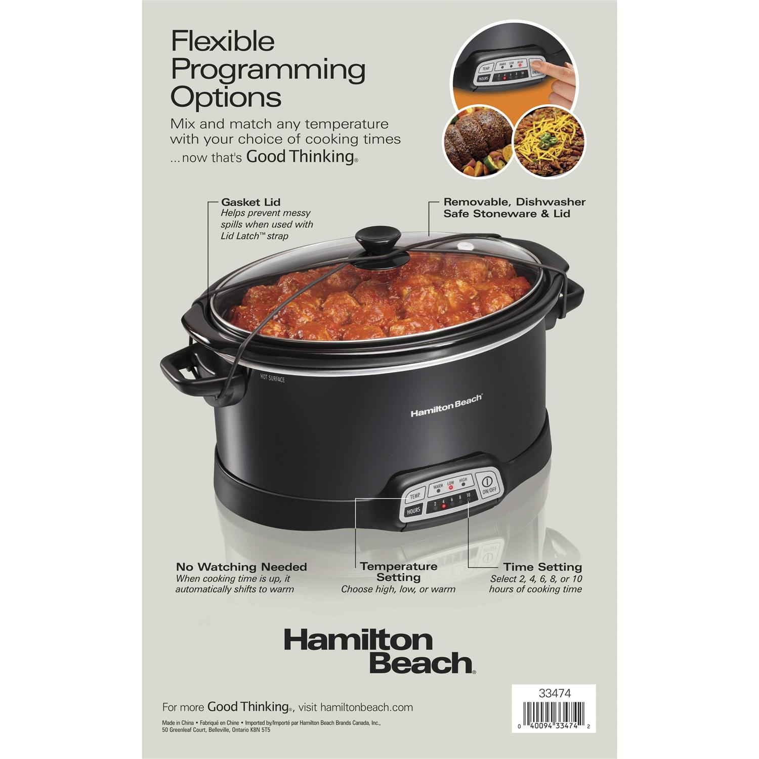 Hamilton Beach Programmable 7 Quart Slow Cooker
