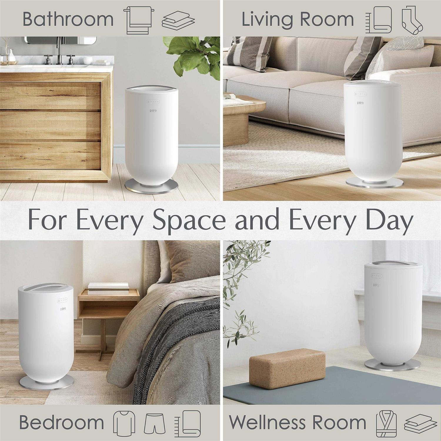 Pure Enrichment PureBliss Luxury Towel Warmer Extra Large 20L Heats Baths, Towels, Robes, Blankets, or Clothing