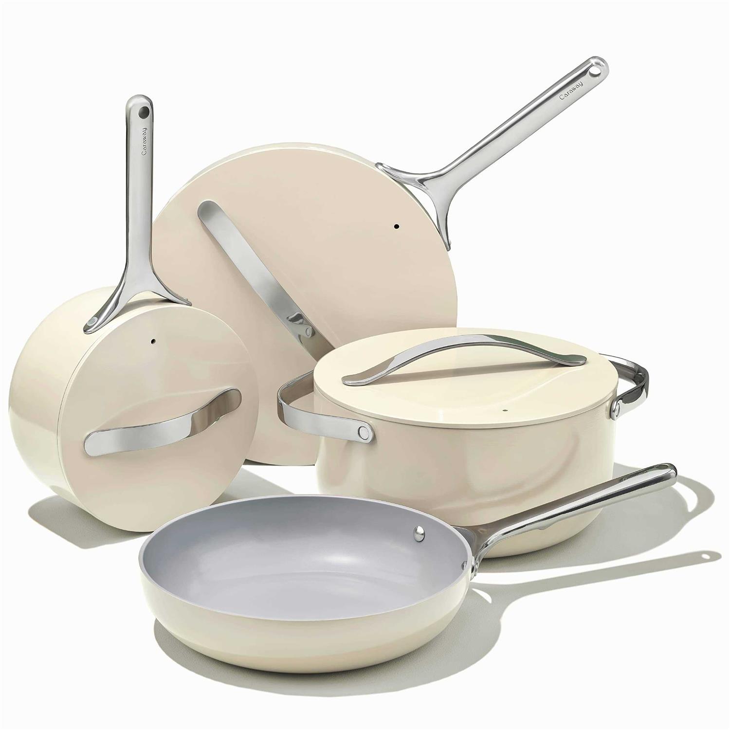 Caraway Non-Toxic Ceramic Non-Stick Cookware 7-Piece Set