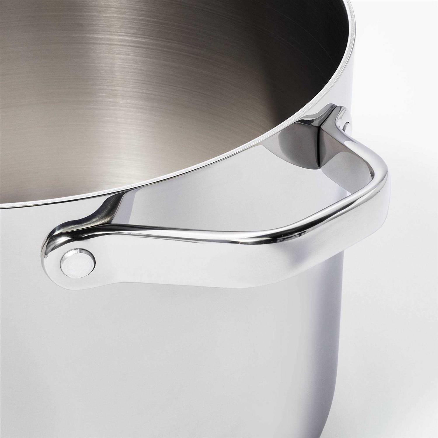 Figmint Stainless Steel Stock Pot Silver