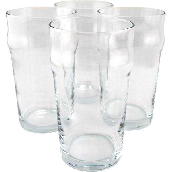 KegWorks Authentic British Style Imperial Pint Glass with Etched Seal