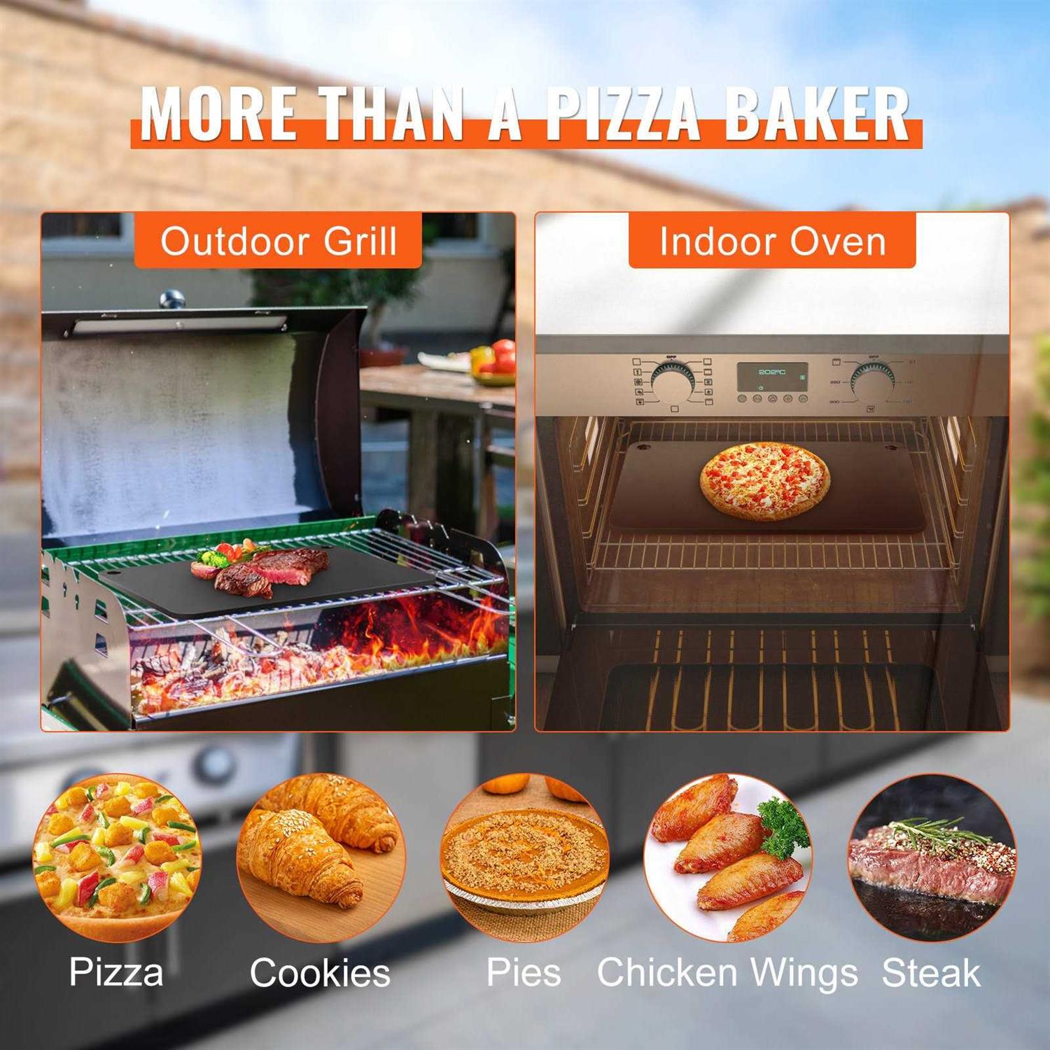VEVOR Pizza Steel Pizza Steel Plate for Oven