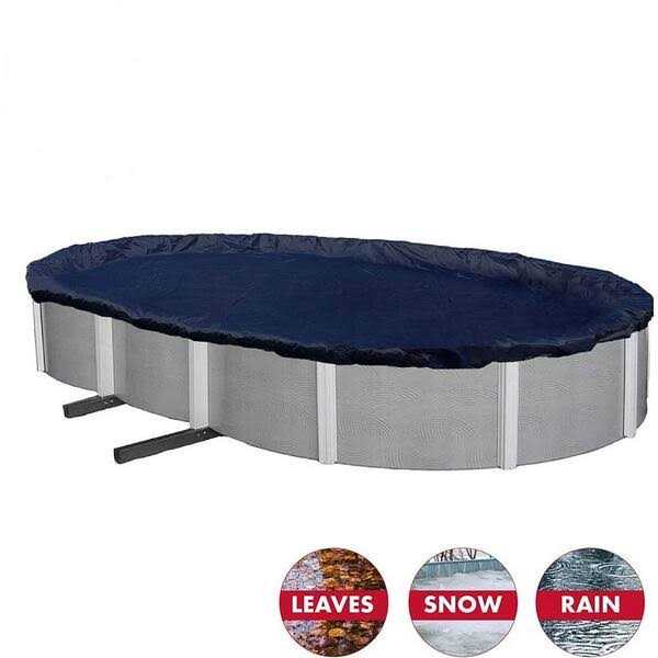 Winter Block Premium Winter Pool Cover For Above Ground Oval Pool