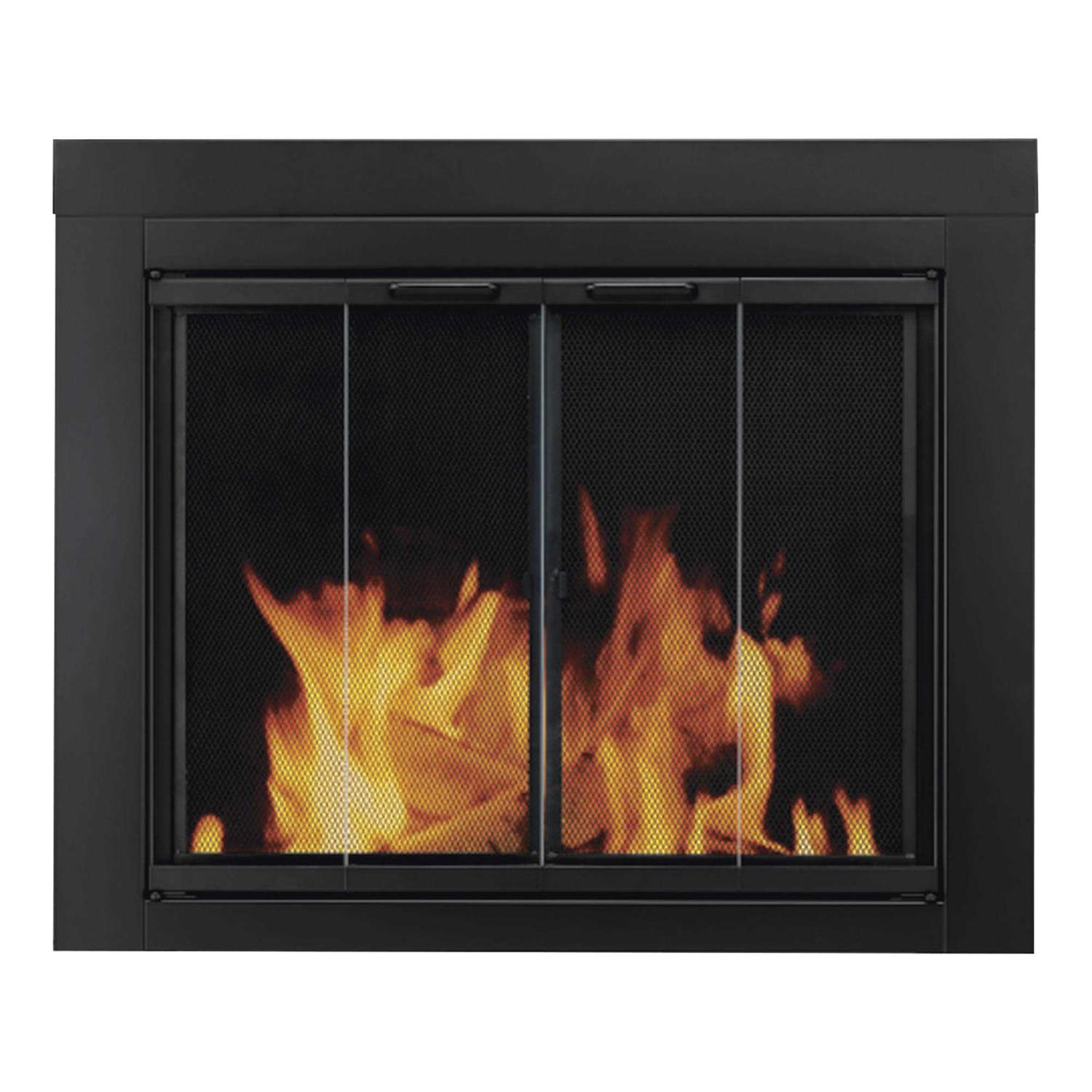 Pleasant Hearth Ascot Small Glass Fireplace Doors