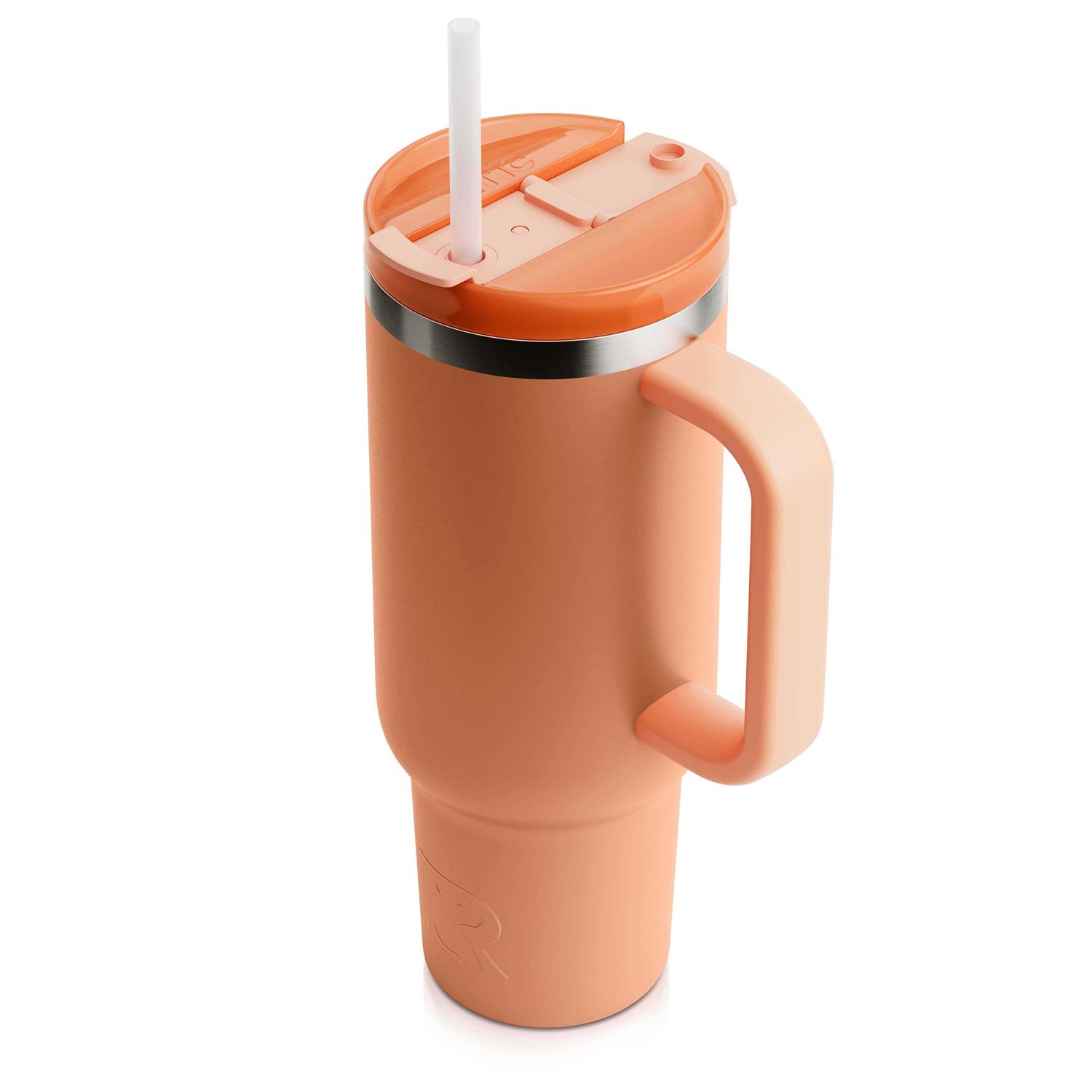 Rtic 30 oz Road Trip Tumbler Double-Walled Insulated Stainless Steel Portable Travel Coffee Mug Cup with Lid, Handle and Straw