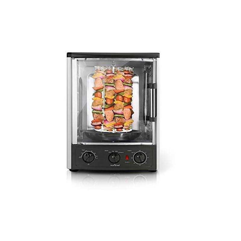 Nutrichef Upgraded Multi-Function Rotisserie Oven Vertical Countertop Oven with Bake