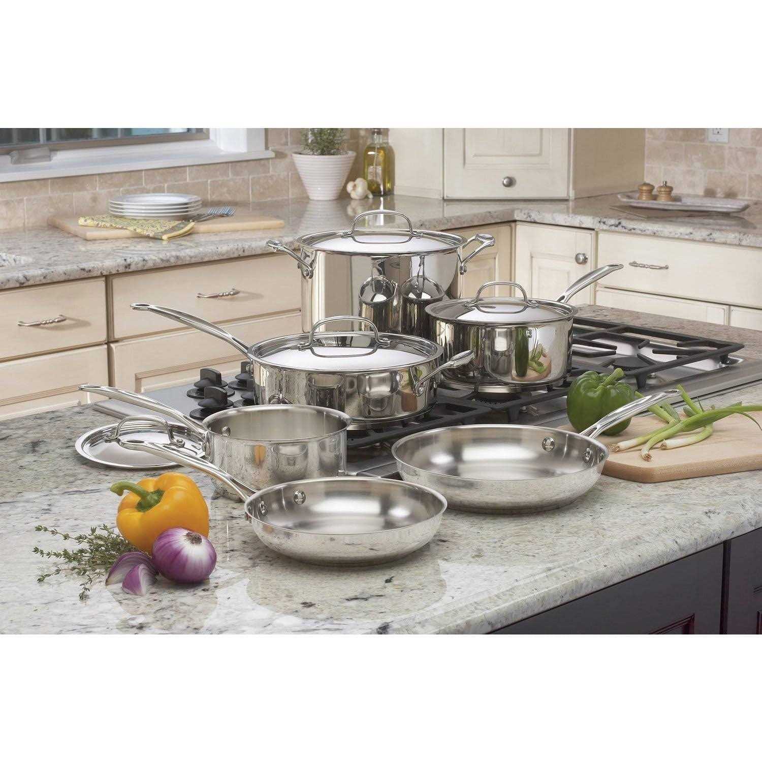 Cuisinart 11-Piece Chef’s Classic Stainless Cookware Set