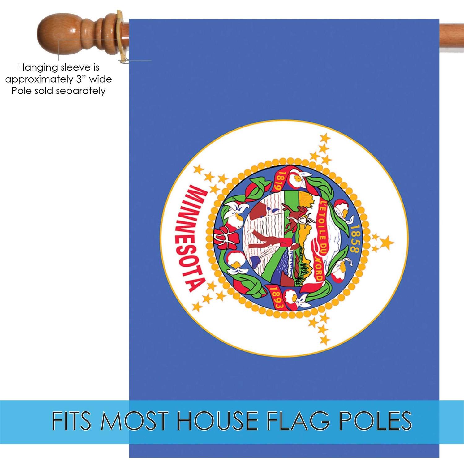 Toland Home Garden Minnesota State Flag Flag