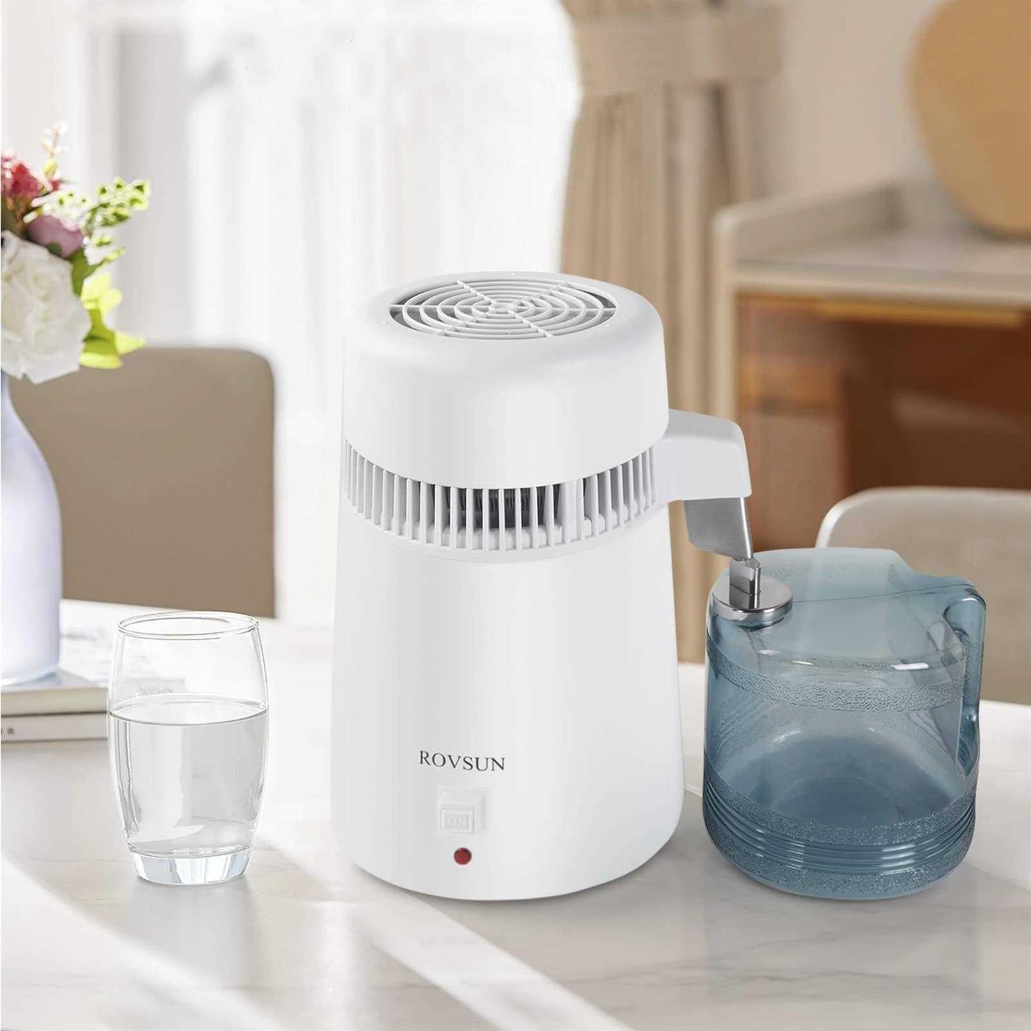 rovsun 1.1 Gallon/4L water distiller w/BPA-Free Container & all stainless steel interior for home Use