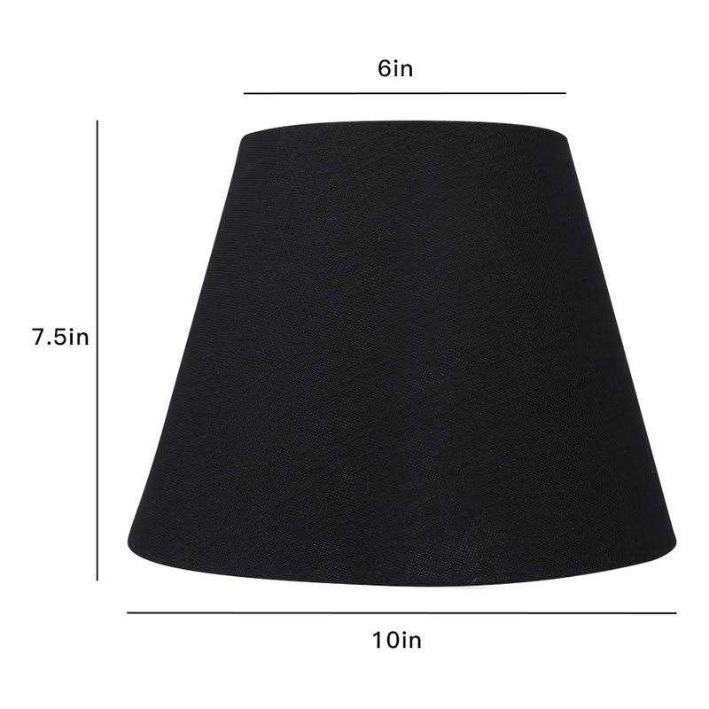 ALUCSET Medium Lamp Shade, Barrel Fabric Lampshade for Table Lamp and Floor Light
