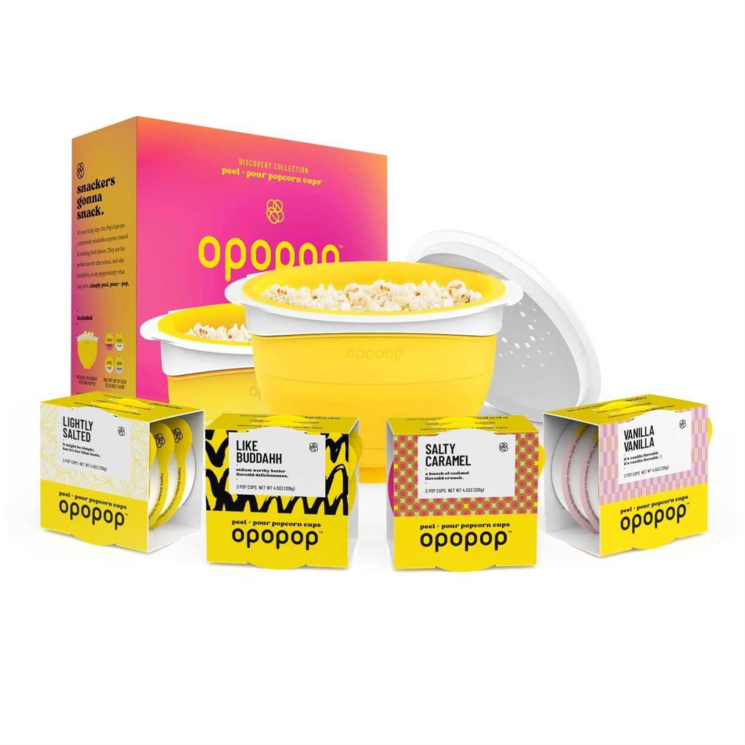 Opopop Gourmet Popcorn Variety Microwave Popcorn Kit