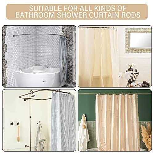 ZTTXL Floral Shower Curtain Abstract Shower Polyester Fabric Printed Shower Curtain Set for Bathroom with Hooks