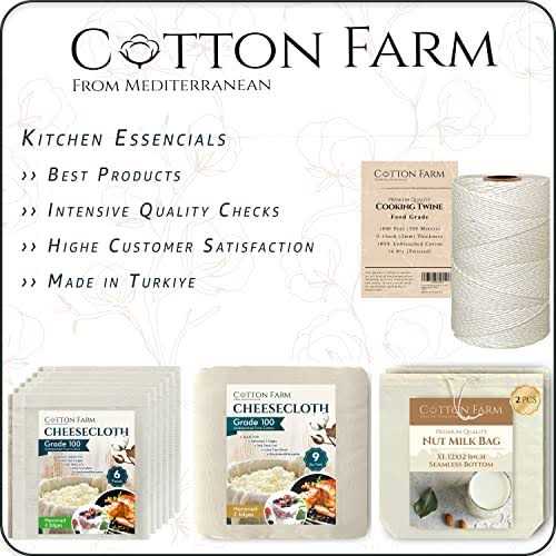 Cotton Farm Grade 100 Hemmed Edges