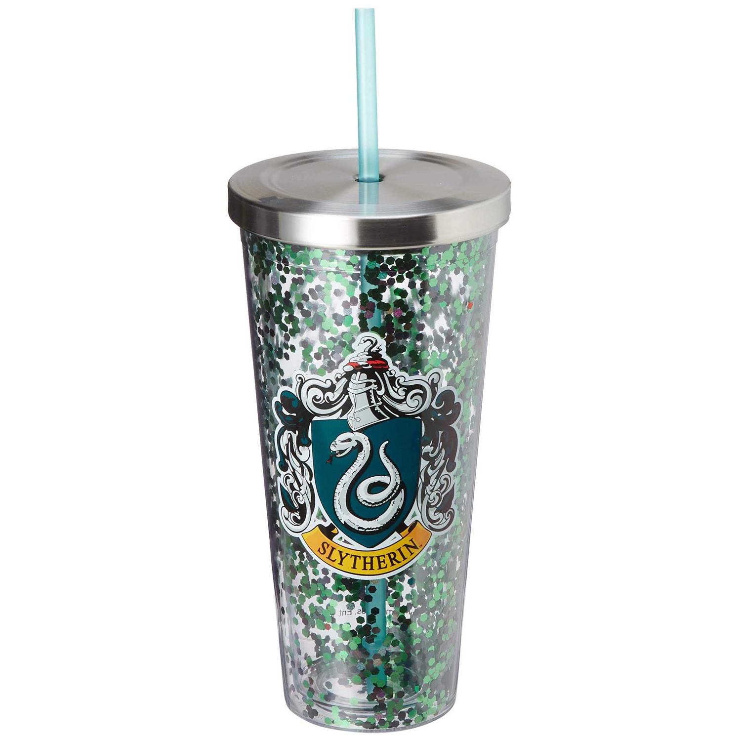 Spoontiques Harry Potter Tumbler Glitter Cup with Straw
