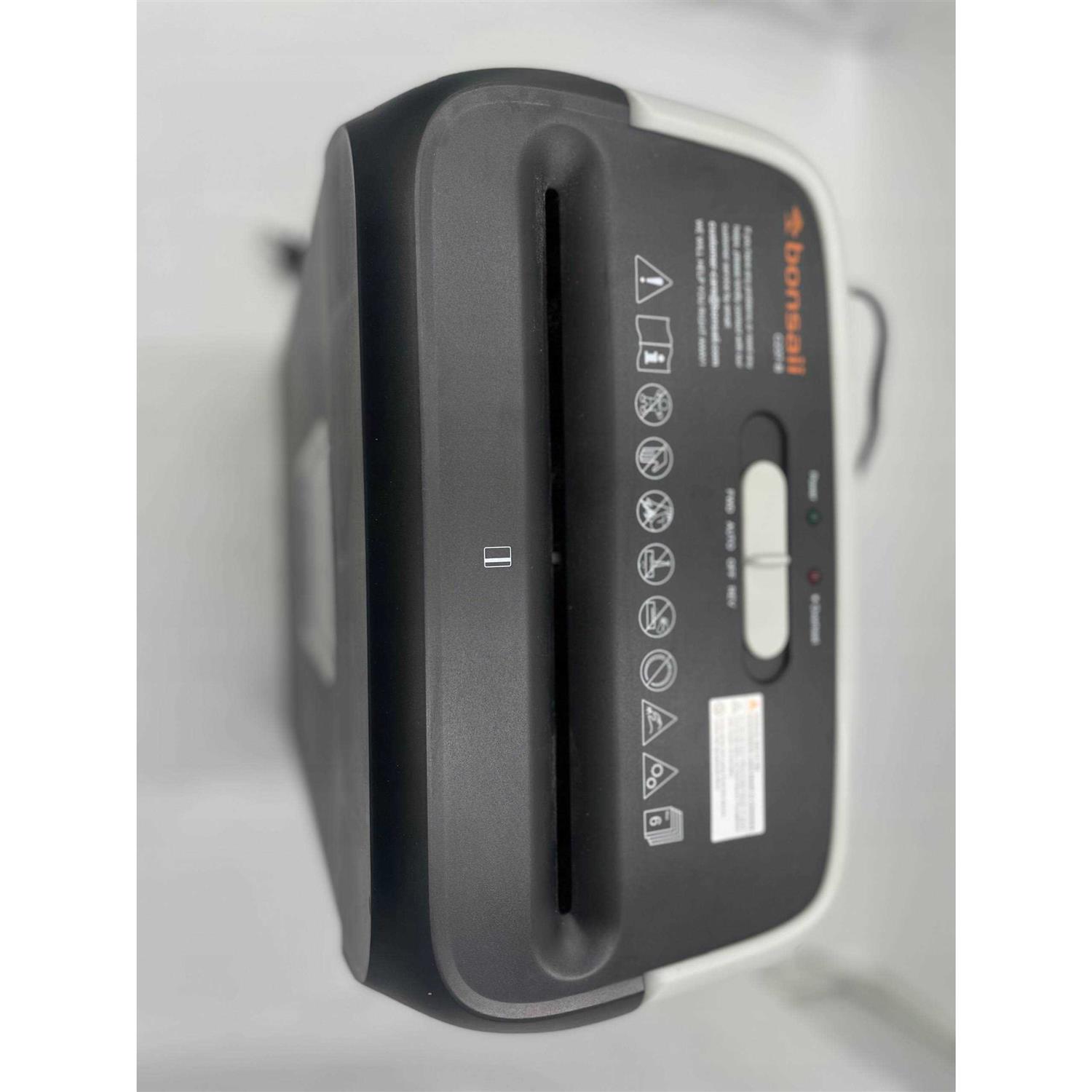 Bonsaii Paper Shredder for Home Use,6-Sheet Crosscut Paper and Credit Card Shredder for Home Office with Handle for Document,Mail,Staple