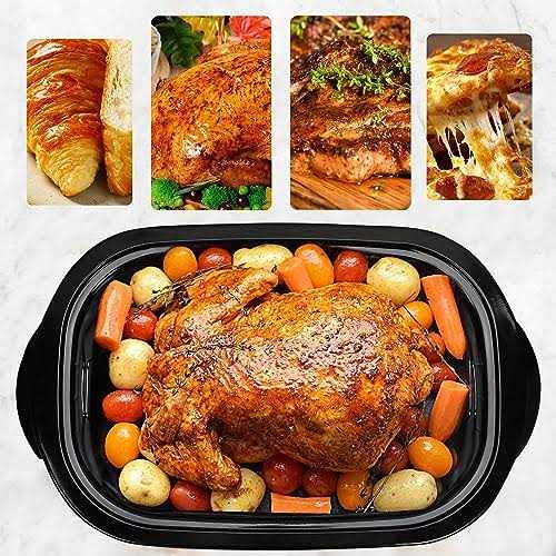 Kiss the Water Electric Roaster Oven with Visible & Self-basting Lid