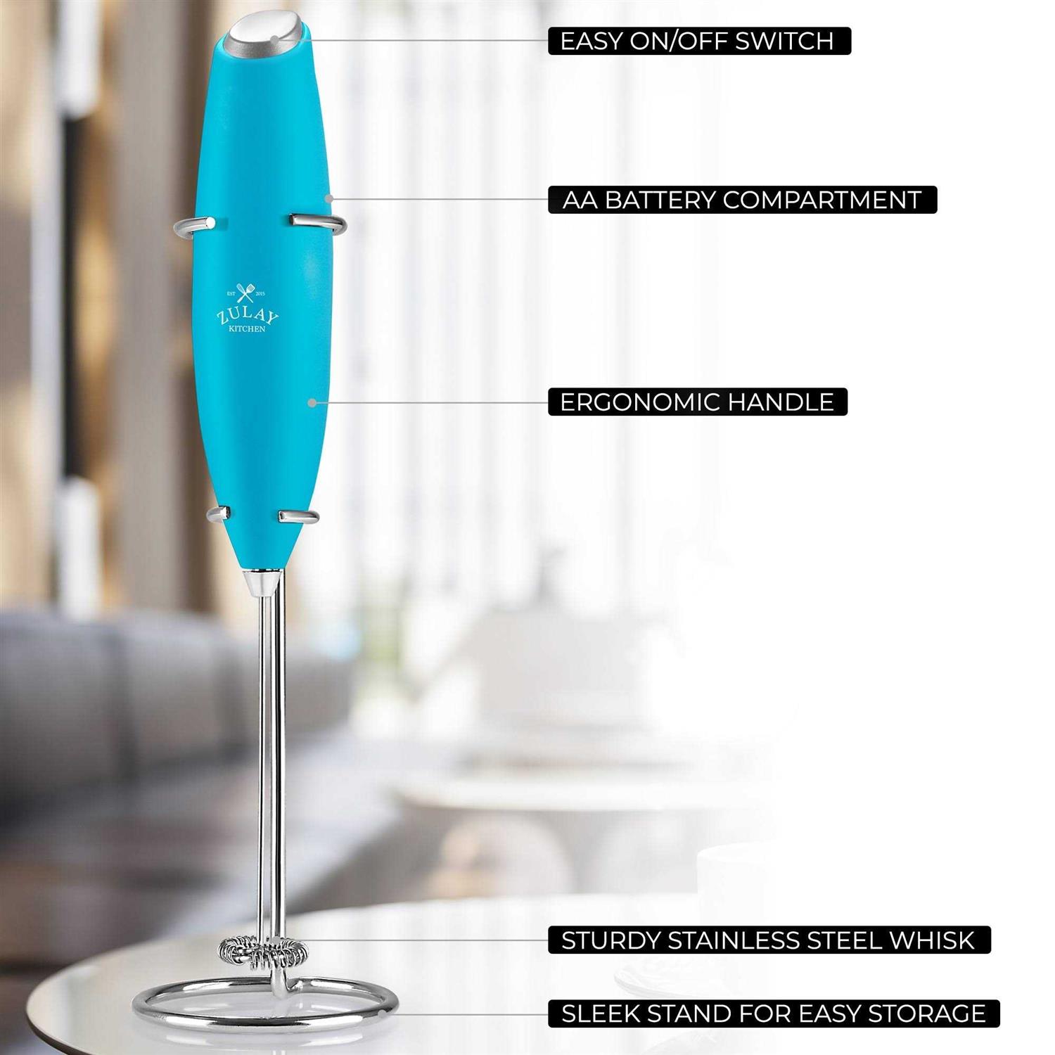 Zulay Kitchen Handheld Milk Frother