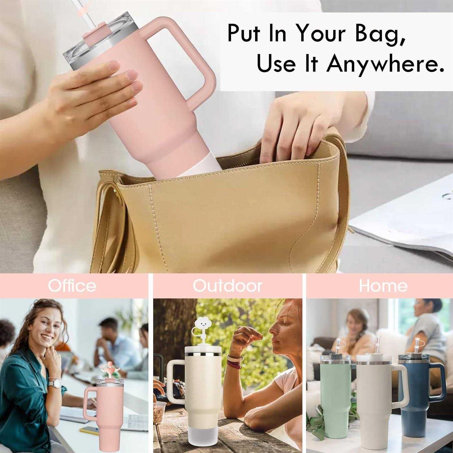 BonneChance Stanley Cup Accessories Set Including 6 Pcs Silicone Spill Proof Stopper